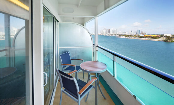 Balcon vue mer Supérieure - Vision of the Seas