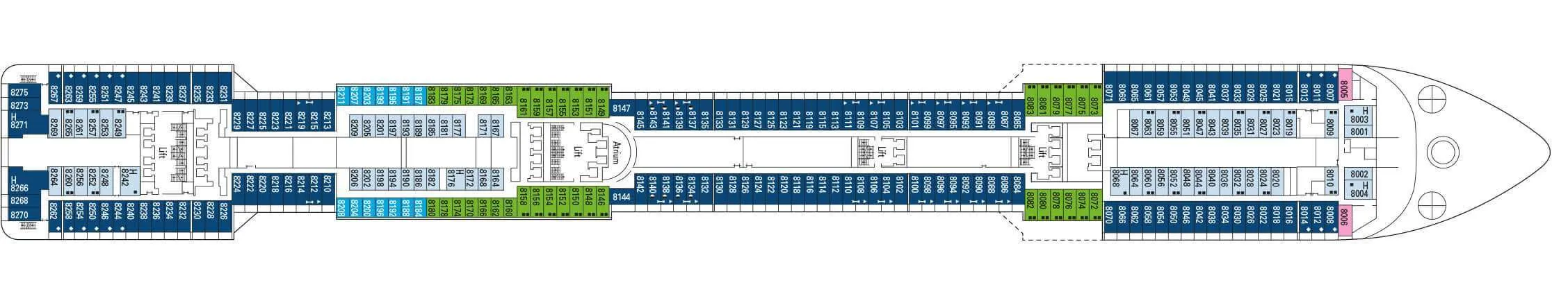 Pont 8 - Artemide - MSC Divina