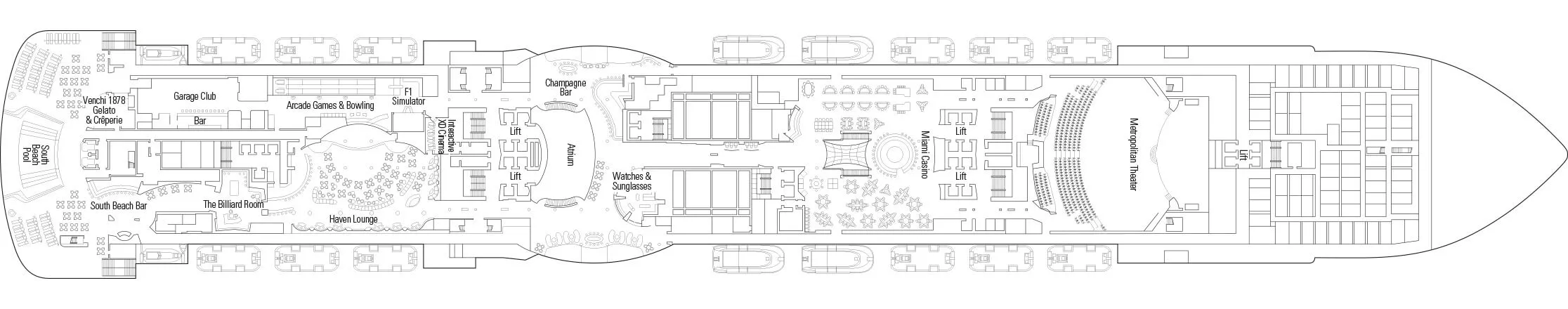 Pont 7 - South Beach - MSC Seaside