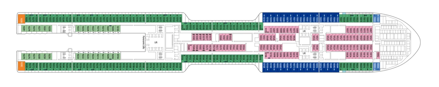 Pont 10 - Deck 10 - MSC World Asia