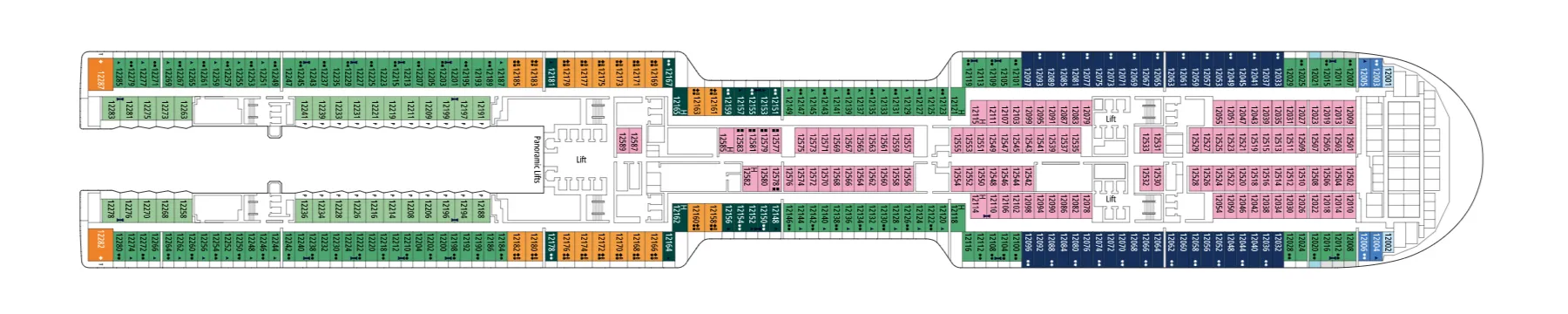 Pont 12 - Deck 12 - MSC World Asia