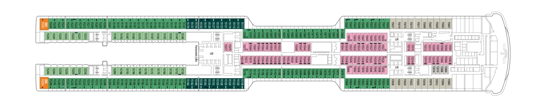 Pont 15 - Deck 15 - MSC World Asia