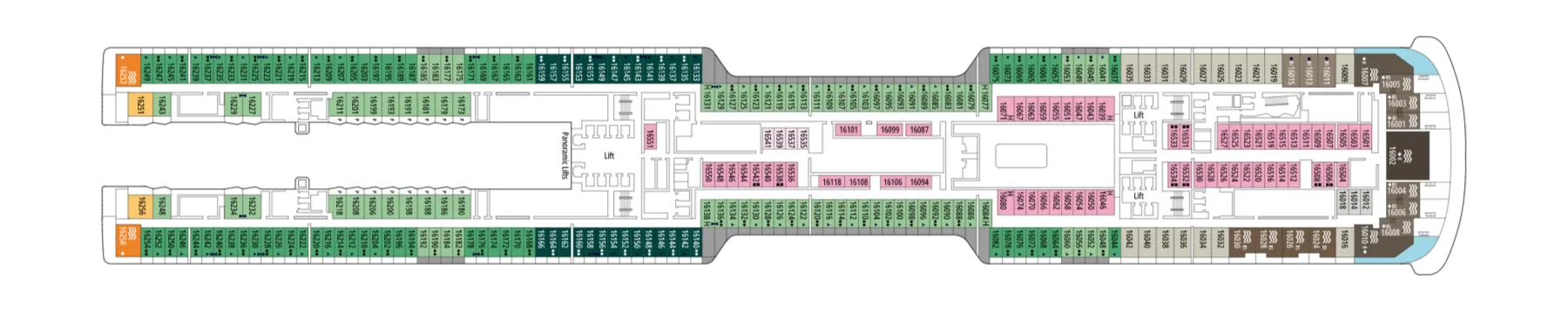 Pont 16 - Deck 16 - MSC World Asia