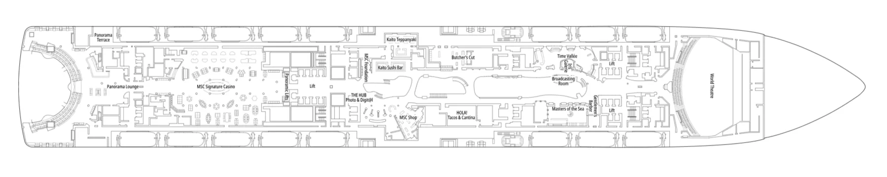 Pont 7 - Deck 07 - MSC World Asia