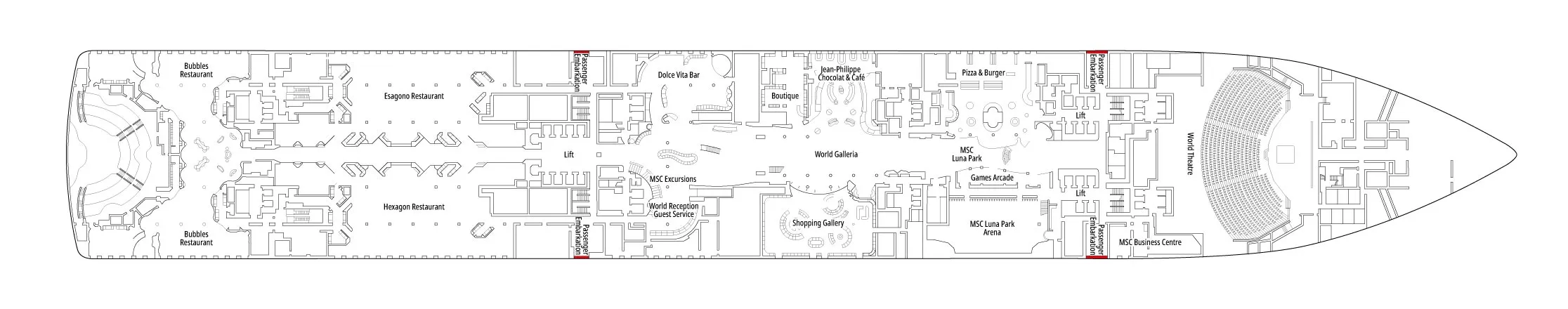 Pont 6 - Deck 06 - MSC World America
