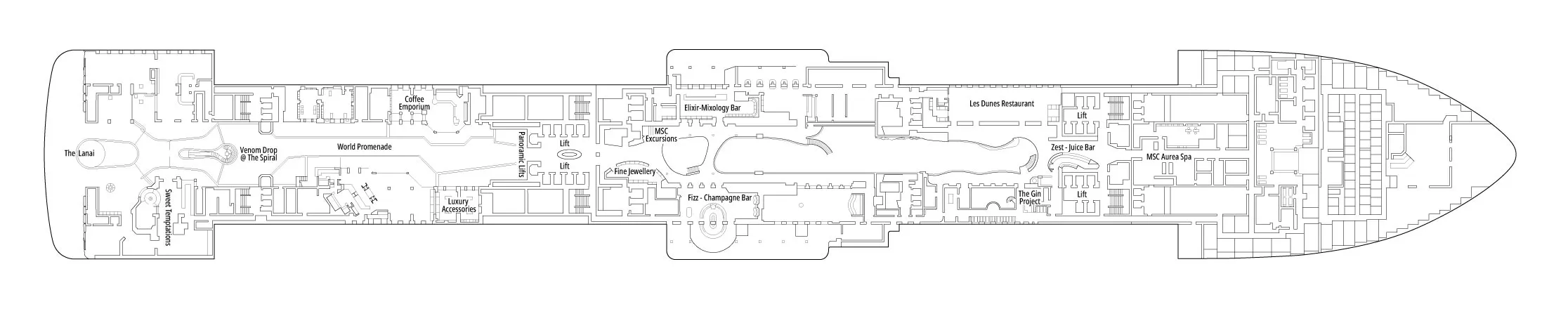 Pont 8 - Deck 08 - MSC World America