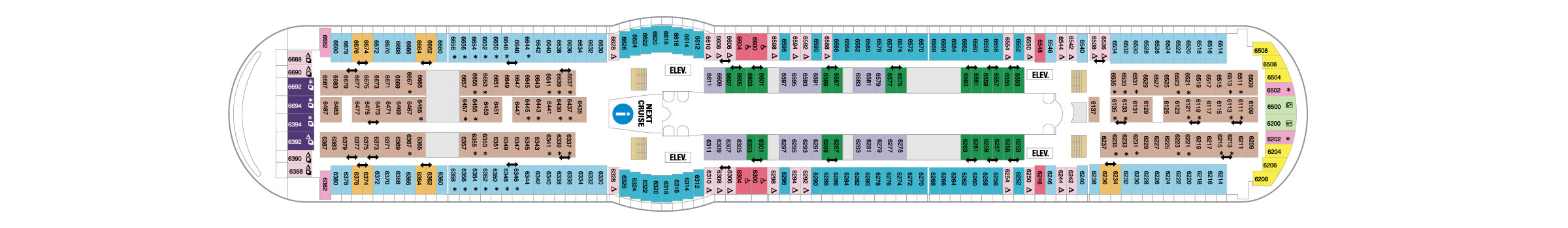 Pont 6 - Deck 06 - Adventure of the Seas