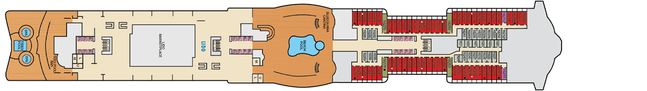 Pont 16 - Deck 16 - Carnival Mardi Gras