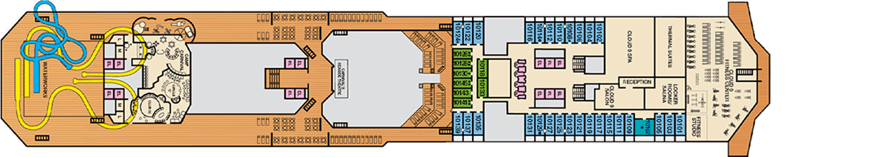 Pont 10 - Deck 10 - Carnival Sunshine