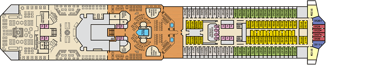 Pont 09 - Deck 9 - Carnival Sunshine