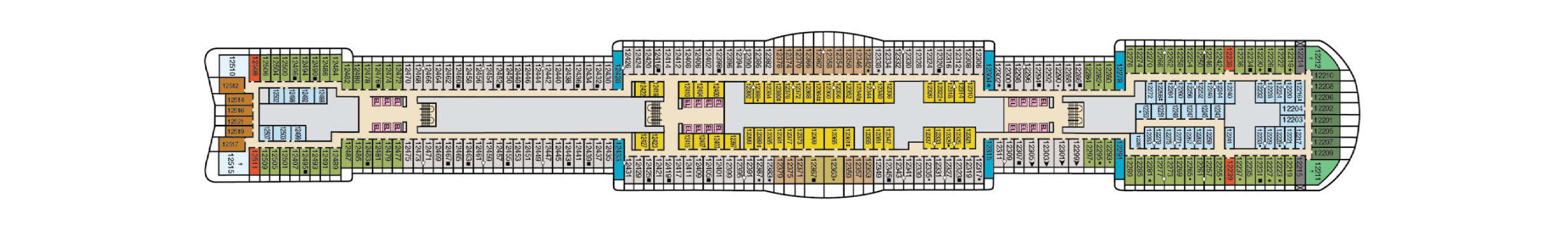 Pont 12 - Deck 12 - Carnival Jubilee