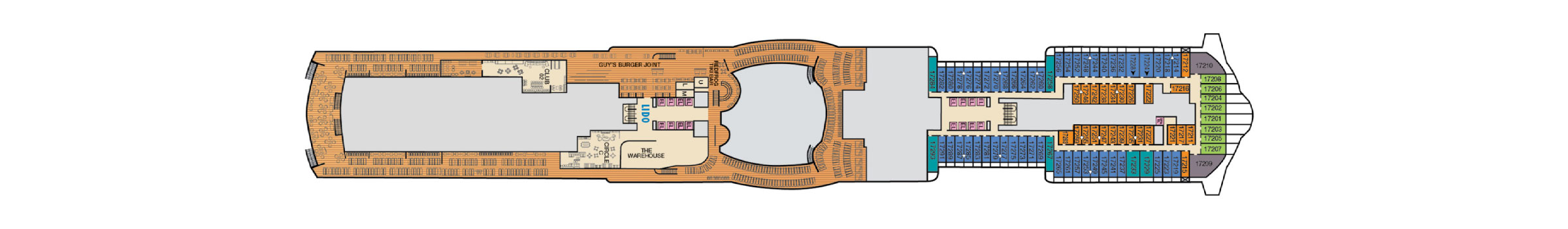 Pont 17 - Deck 17 - Carnival Jubilee