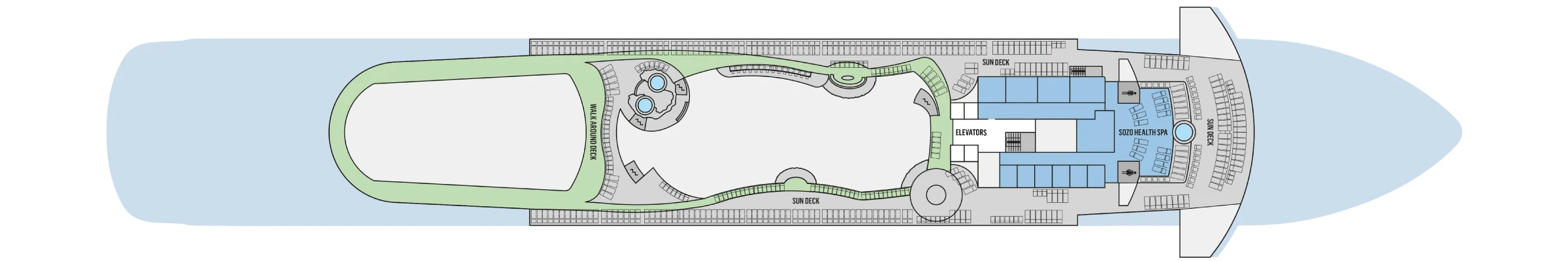 Pont 11 - Deck 11 - Celestyal Discovery