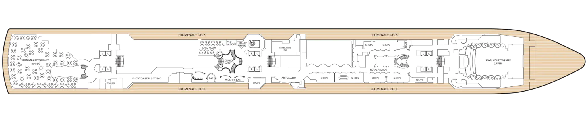Pont 03 - Deck 3 - Queen Elizabeth