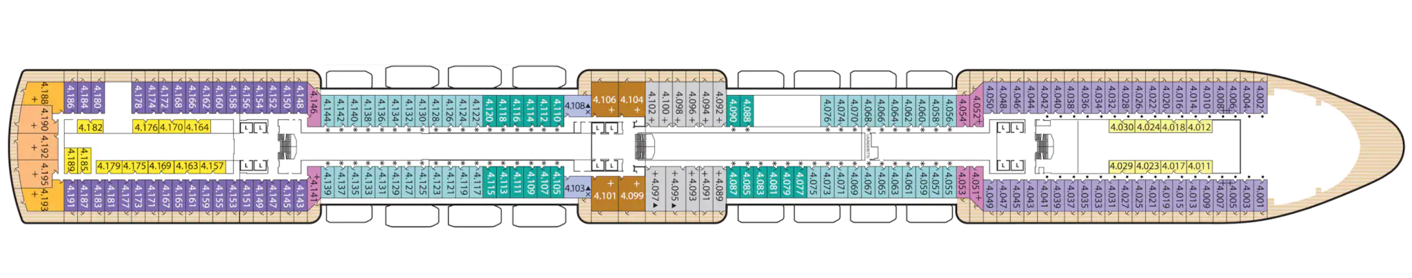 Pont 04 - Deck 4 - Queen Elizabeth