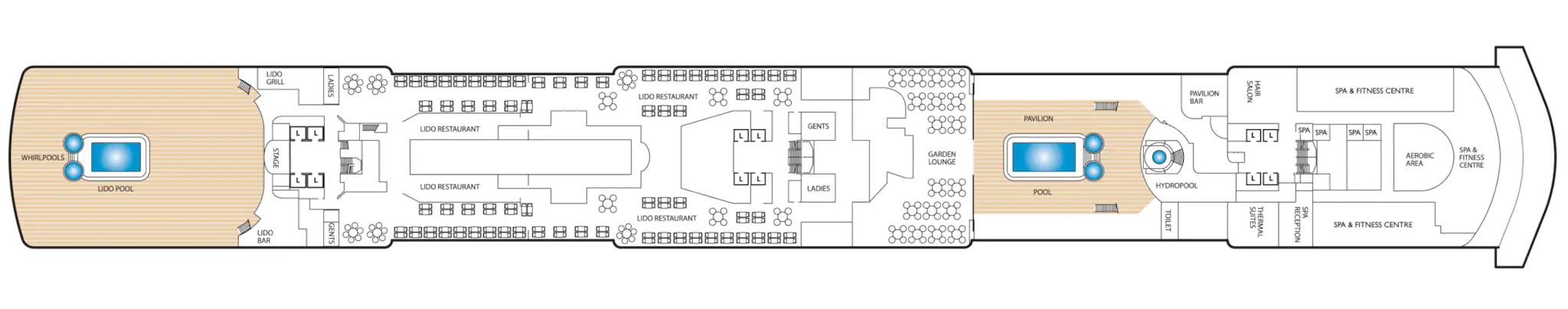 Pont 09 - Deck 9 - Queen Elizabeth