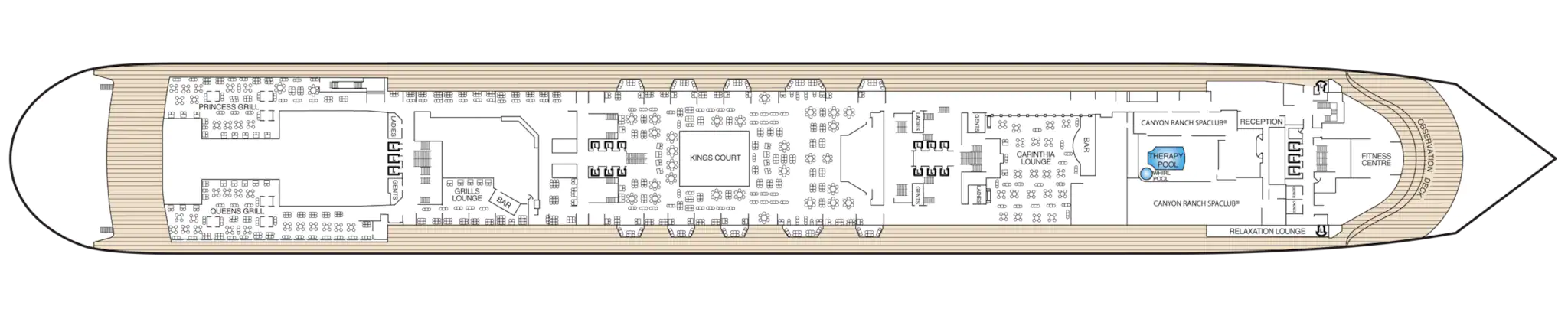 Pont 7 - Deck 07 - Queen Mary 2