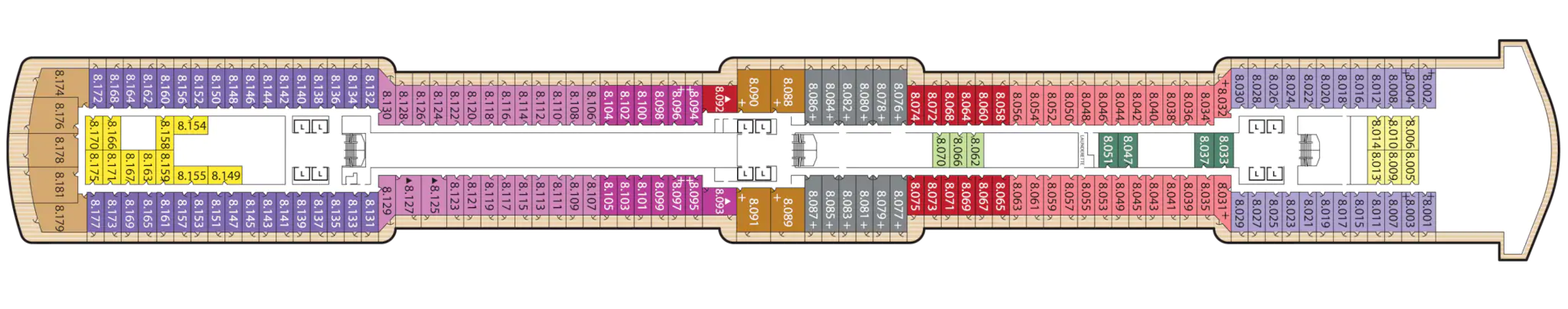 Pont 08 - Deck 8 - Queen Victoria