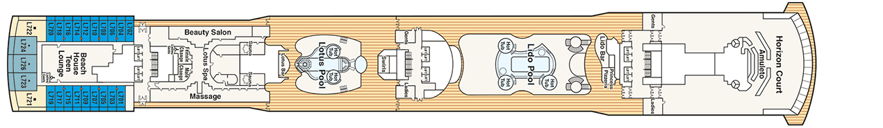 Pont 14 - Lido - Island Princess
