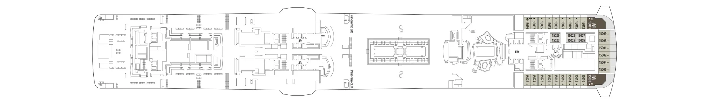 Pont 15 - Deck 15 - MSC Euribia