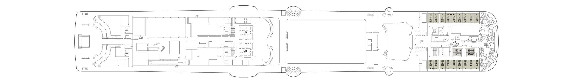 Pont 16 - Deck 16 - MSC Euribia