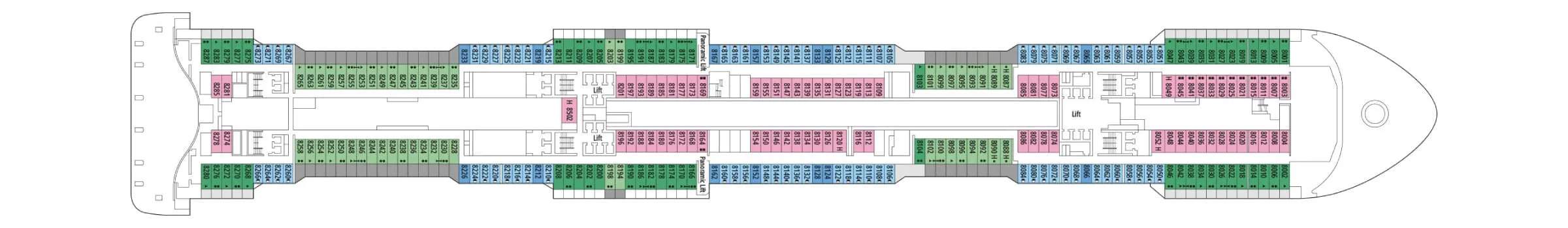 Pont 8 - Deck 08 - MSC Euribia