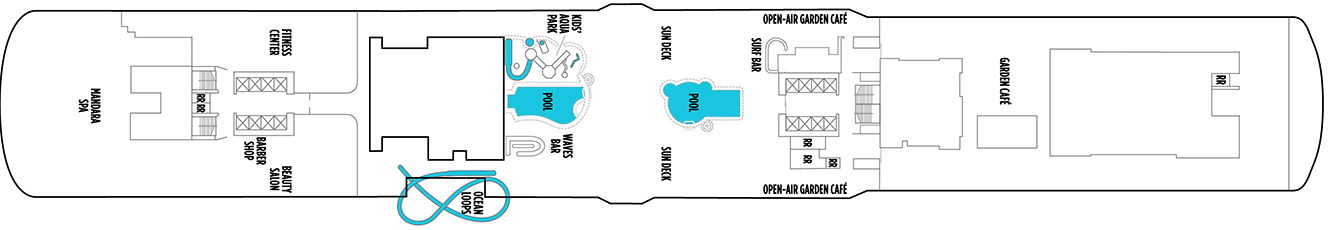 Pont 16 - Deck 16 - Norwegian Bliss