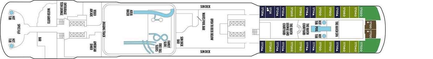 Pont 17 - Deck 17 - Norwegian Escape