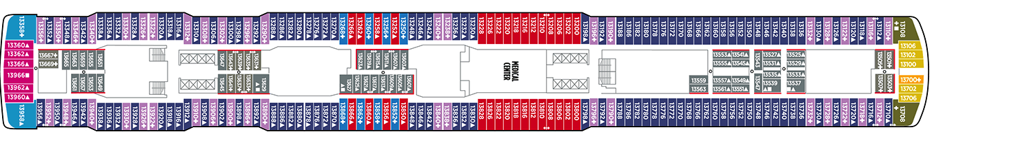 Pont 13 - Deck 13 - Norwegian Joy