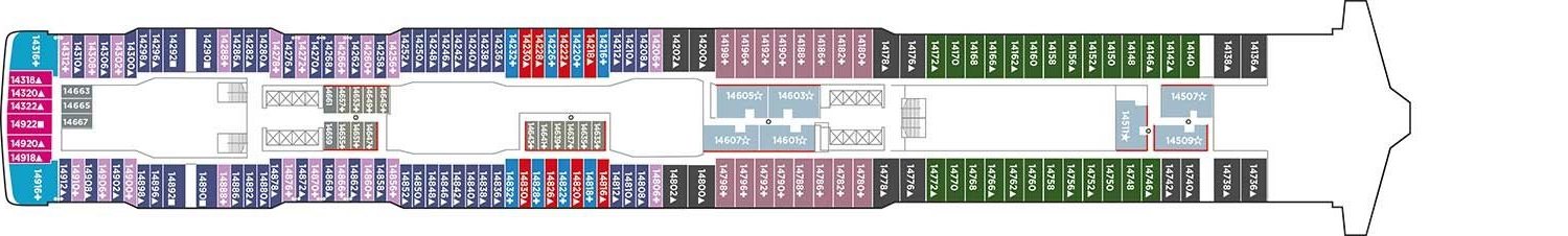 Pont 14 - Deck 14 - Norwegian Joy