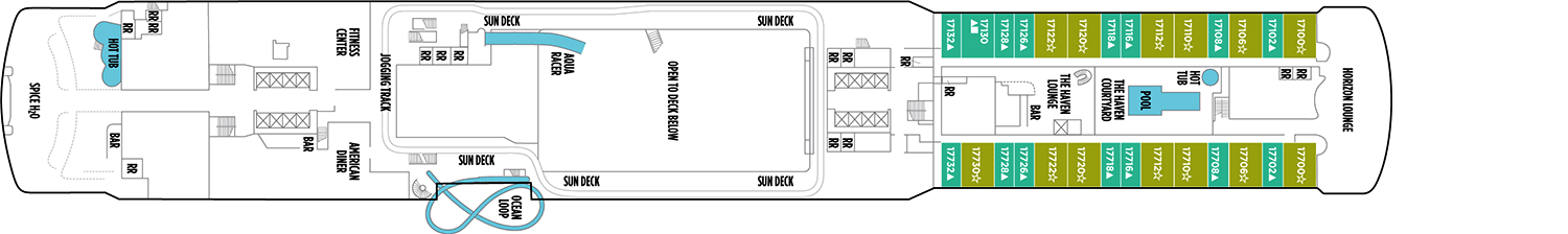 Pont 17 - Deck 17 - Norwegian Joy