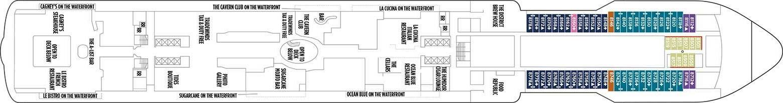 Pont 08 - Deck 8 - Norwegian Joy