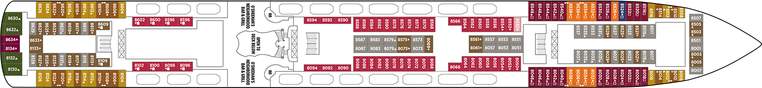 Pont 08 - Deck 8 - Norwegian Pearl