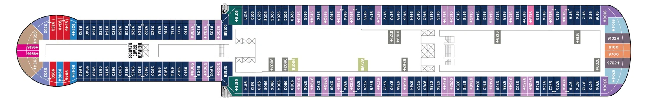 Pont 9 - Deck 09 - Norwegian Prima