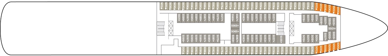 Pont 05 - Deck 5 - Norwegian Spirit