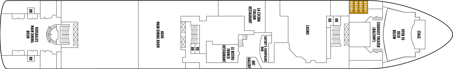 Pont 06 - Deck 6 - Norwegian Star