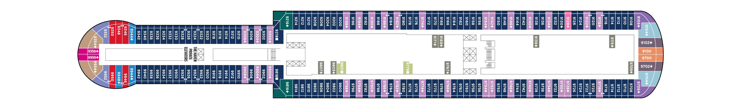 Pont 9 - Deck 09 - Norwegian Viva