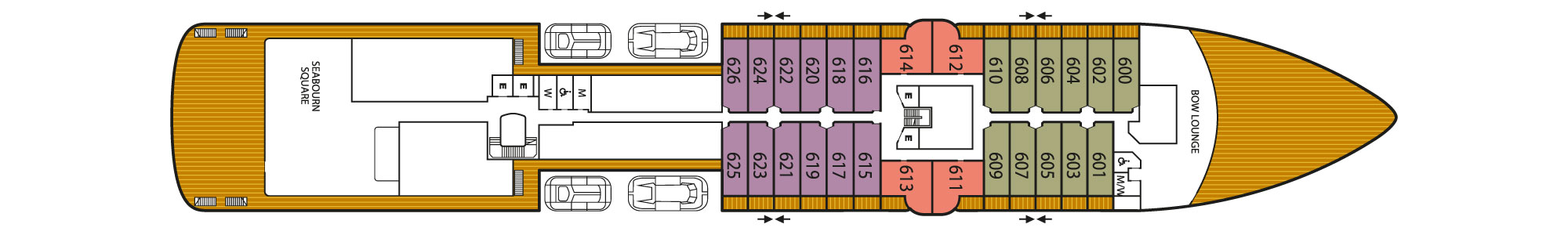 Pont 6 - Deck 06 - Seabourn Pursuit