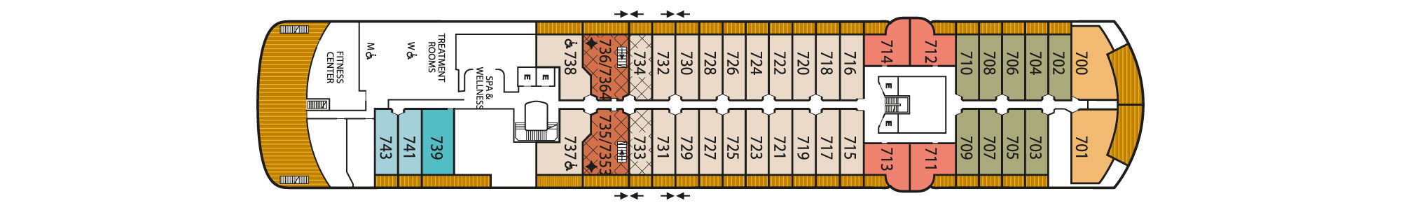 Pont 7 - Deck 07 - Seabourn Pursuit