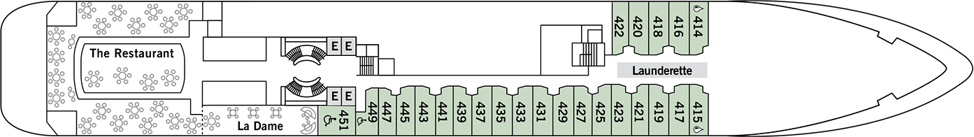 Pont 4 - Deck 4 - Silver Cloud Expedition
