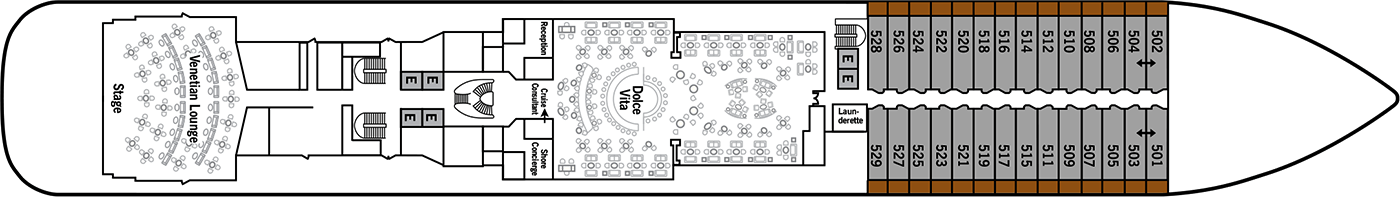 Pont 05 - Deck 5 - Silver Dawn
