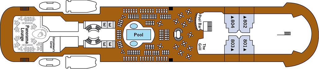 Pont 08 - Deck 8 - Silver Wind