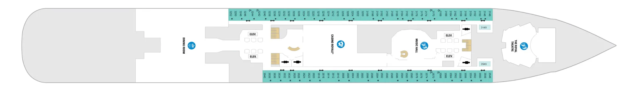 Pont 3 - Deck 03 - Spectrum of the Seas