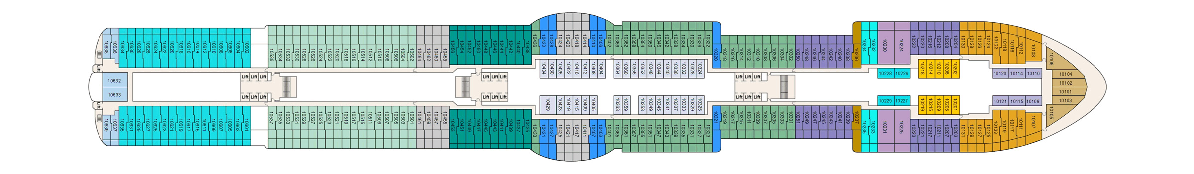 Pont 10 - Deck 10 - Sun Princess