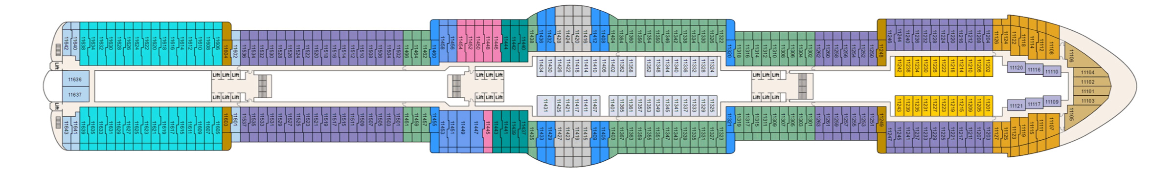 Pont 11 - Deck 11 - Sun Princess