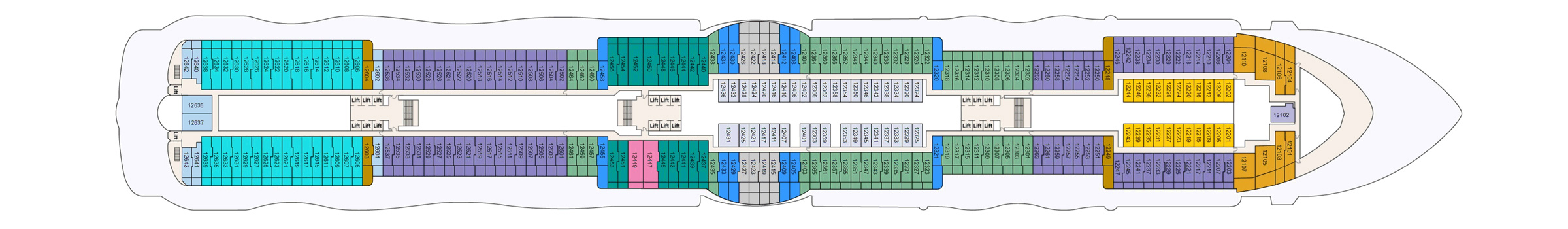 Pont 12 - Deck 12 - Sun Princess