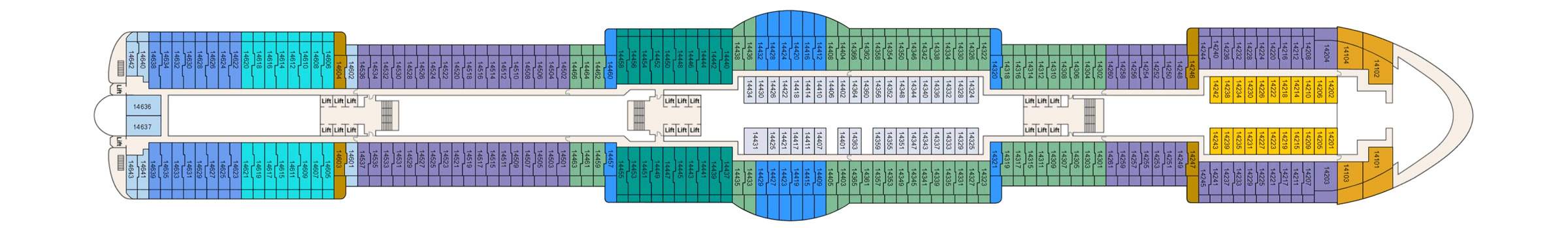 Pont 14 - Deck 14 - Sun Princess