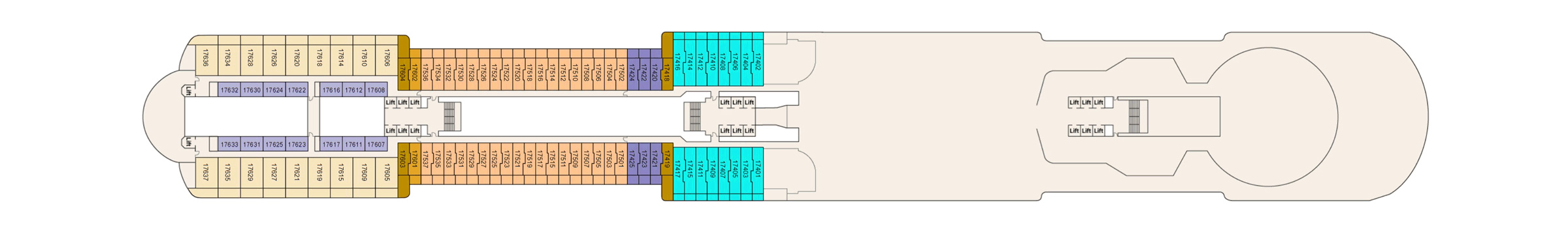 Pont 17 - Deck 17 - Sun Princess