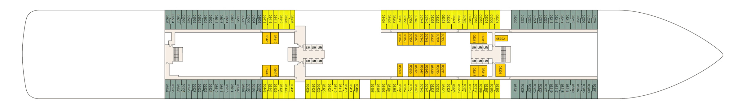 Pont 5 - Deck 05 - Sun Princess