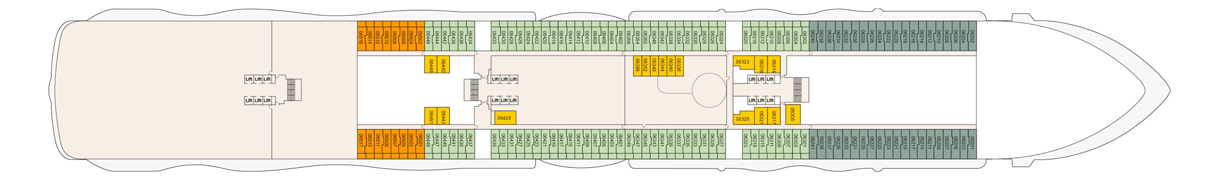 Pont 6 - Deck 06 - Sun Princess